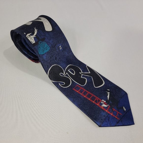 Mad Magazine 1992 Vintage Neck Tie Spy VS Spy - Picture 1 of 2